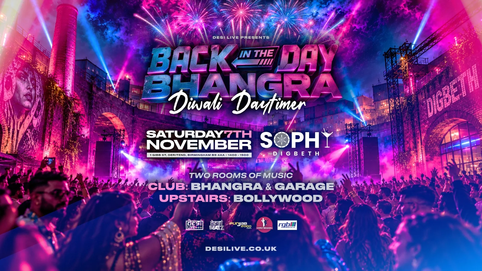 BACK IN THE DAY BHANGRA : DIWALI DAYTIMER! | 07.11.26 at Sophy - Digbeth