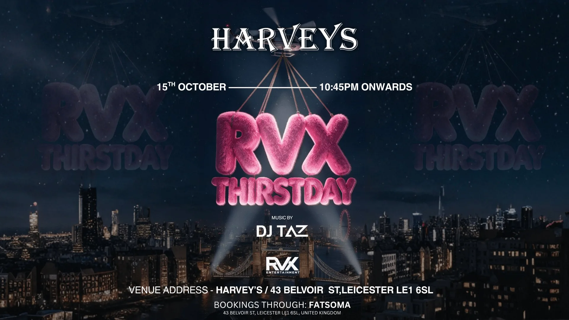 🪩 RVX THIRSTDAY | Bollywood 🍹 at Harvey's