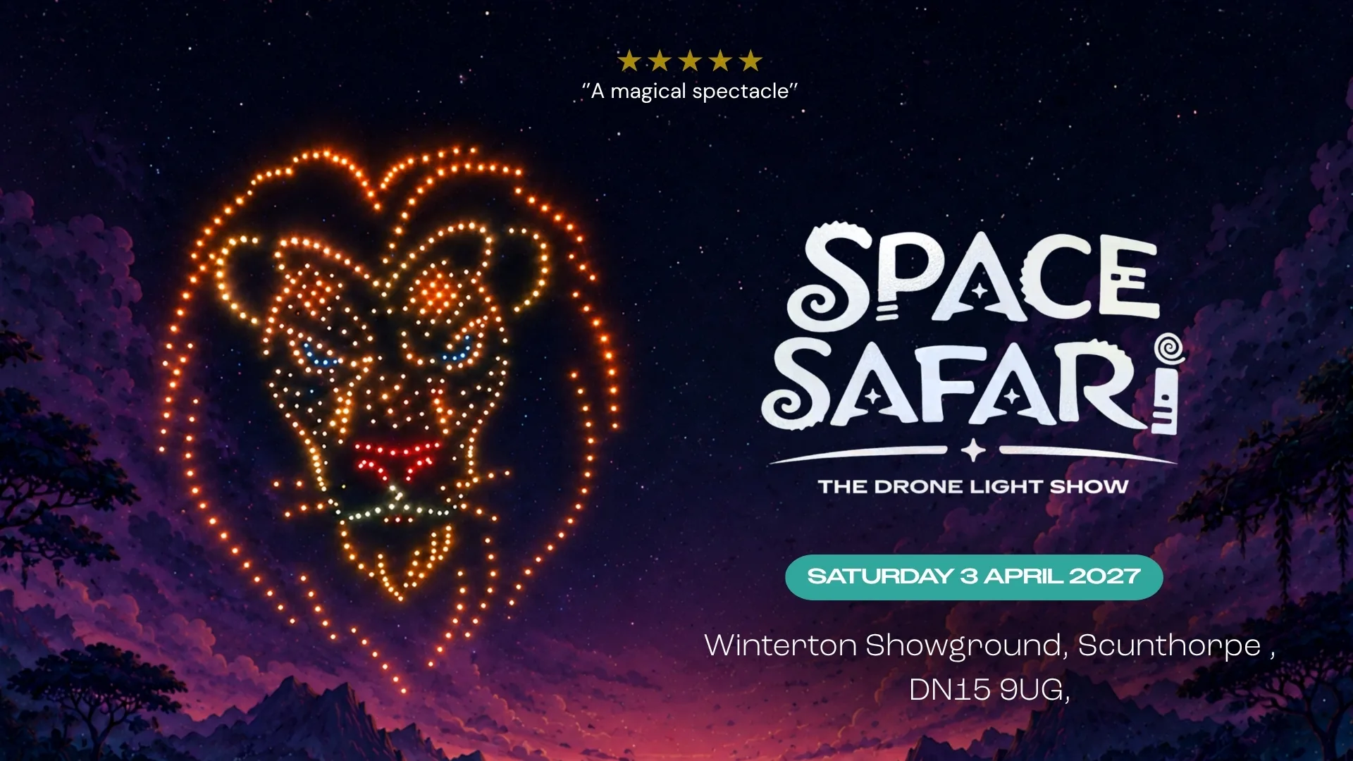 Space Safari Drone Light Show - Hull & Scunthorpe