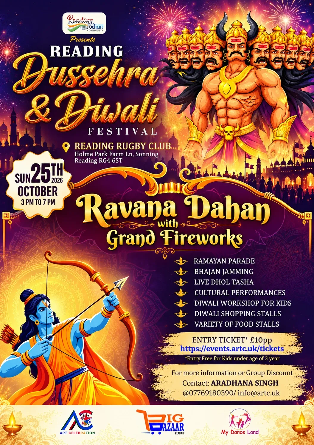 Reading Dussehra and Diwali Festival 2026