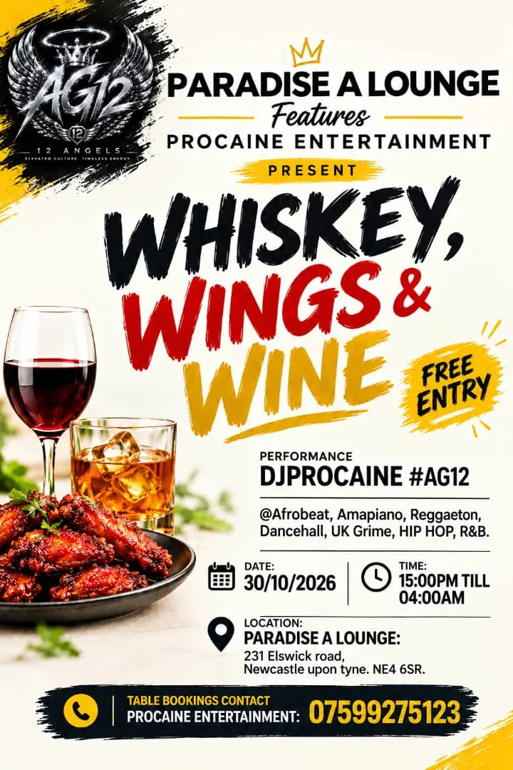 WHISKEY, WINGS & WINE@ Shisha Bar WHISKEY, WINGS & WINE 🍗🎶 at Paradise A lounge