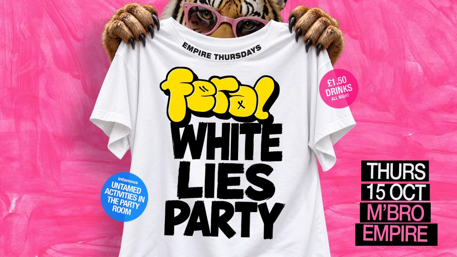 Feral White Lies Party at The Middlesbrough Empire