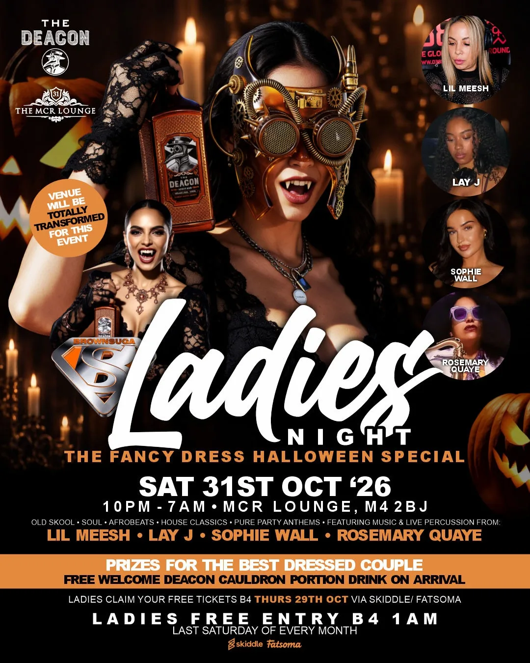 MCR Lounge: Ladies Night - Halloween Special at The MCR Lounge