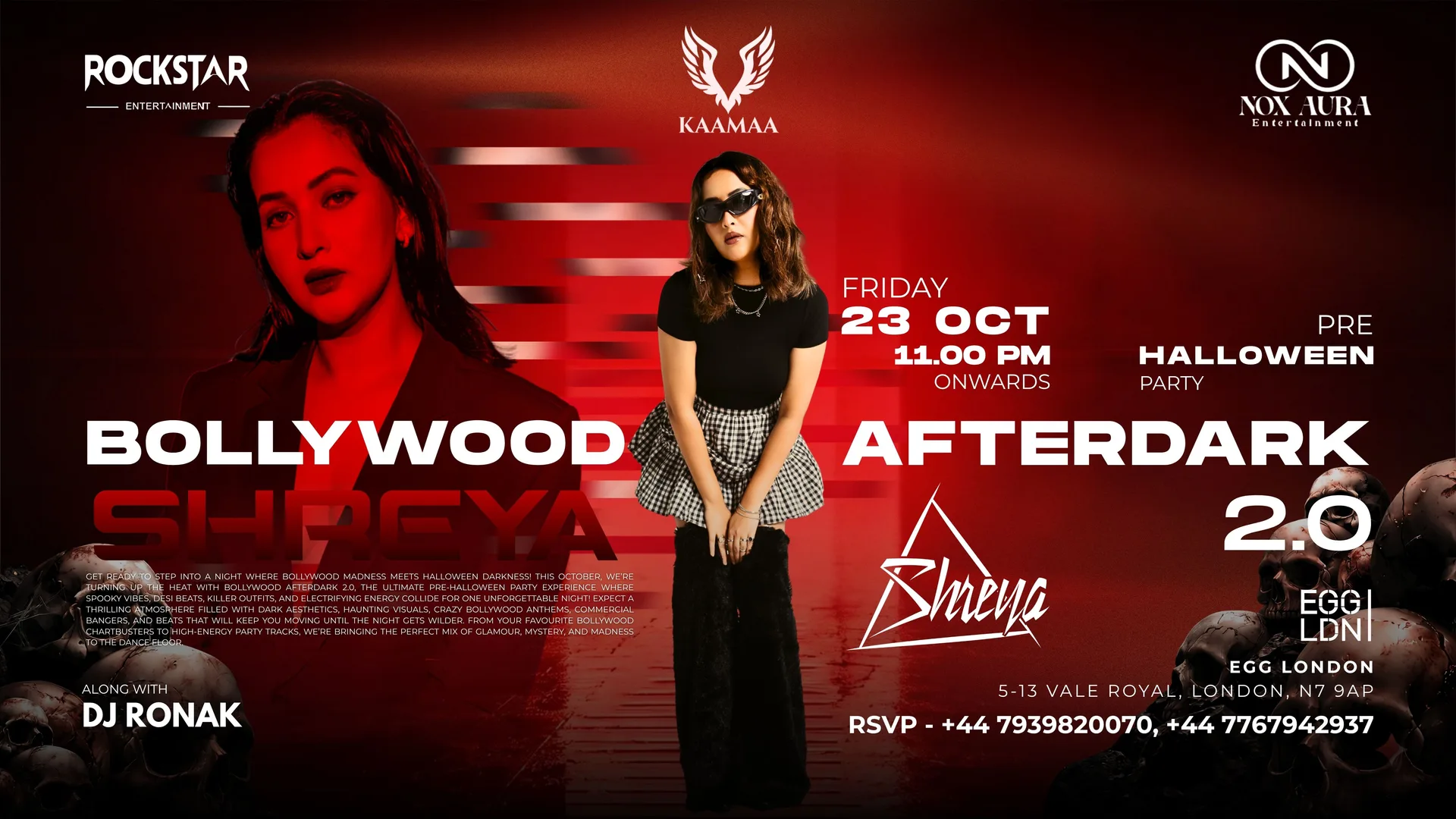 BOLLYWOOD AFTERDARK 2.0 ft. DJ SHREYA by KAAMAA at Egg London Nightclub