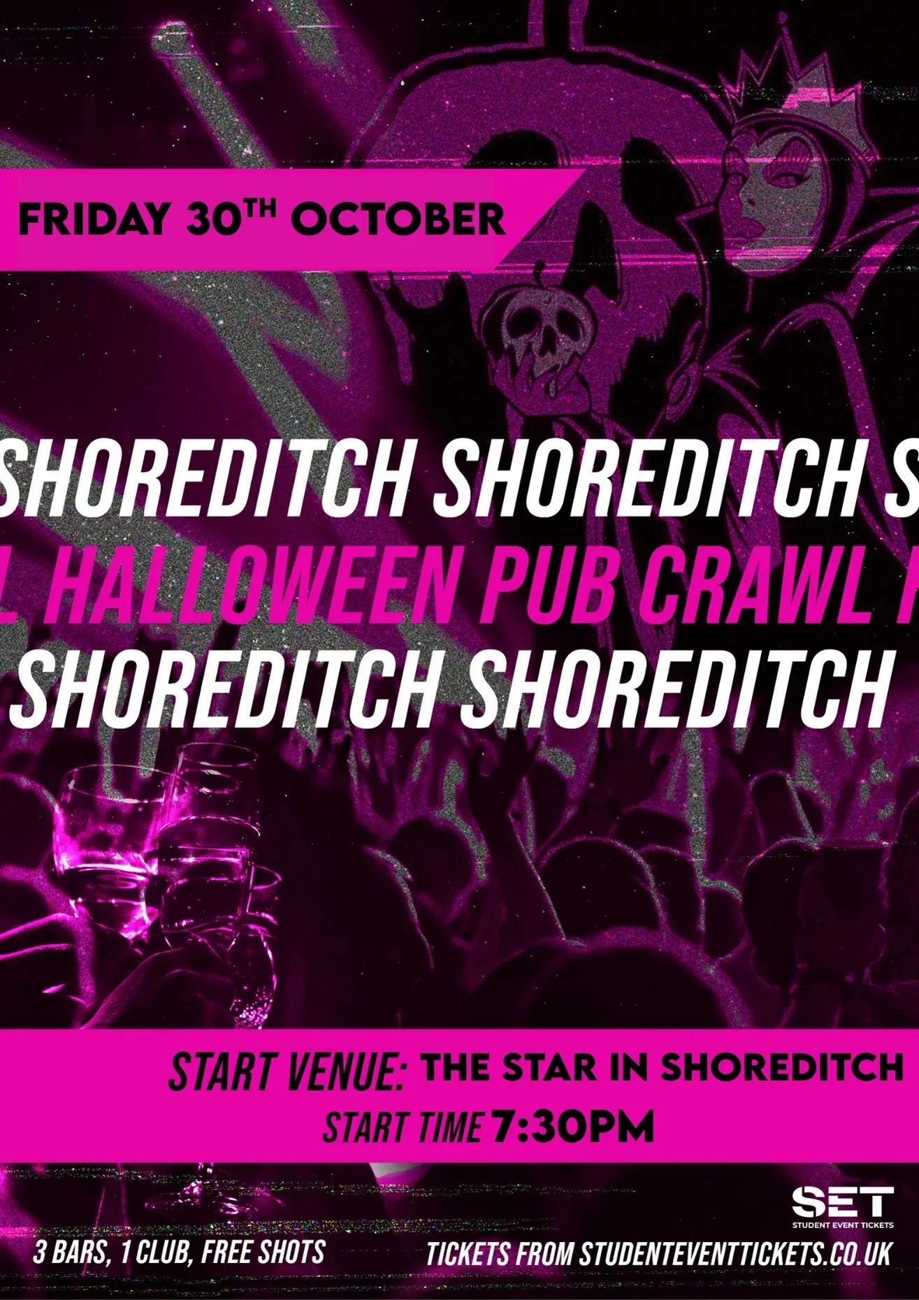 HALLOWEEN SHOREDITCH PUB CRAWL - FRIDAY 30TH OCTOBER