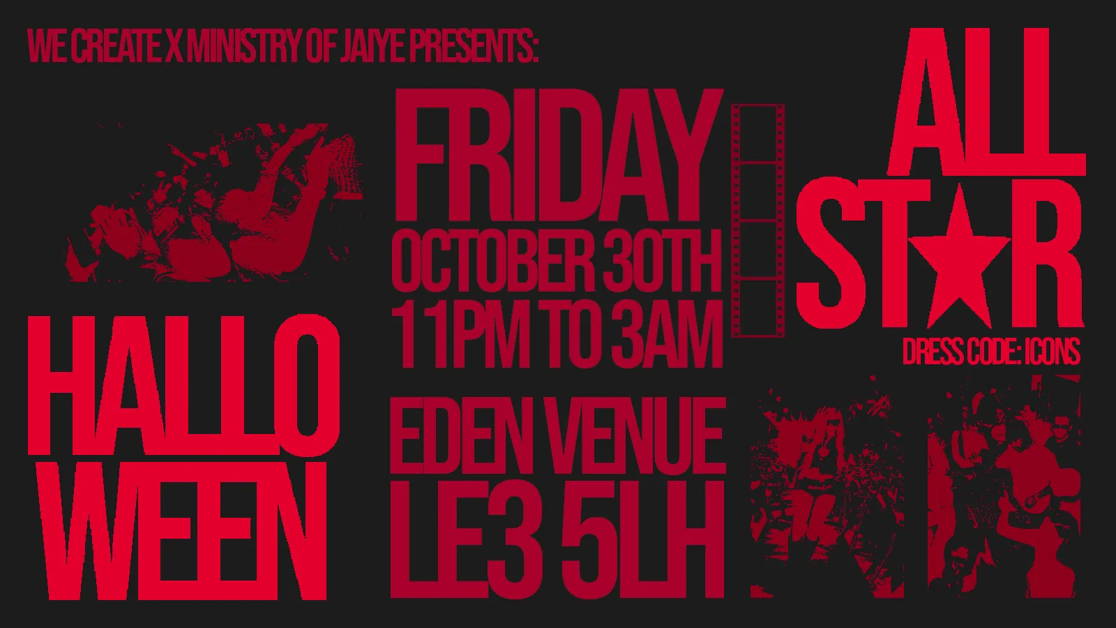 ALL STAR HALLOWEEN 🎃🌟 at Eden Venue
