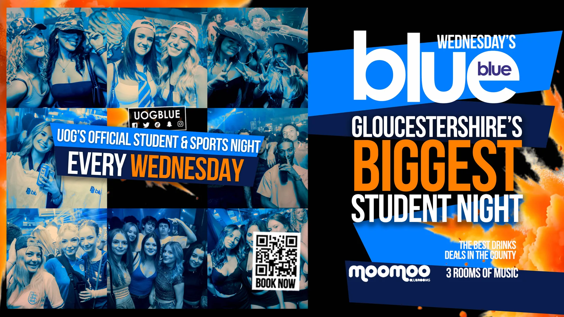 Blue & Blue | LAST BLUE OF 2026! GLOUCESTERSHIRE'S BIGGEST WEEK NIGHT 💙🩵 £1 Drinks ALL NIGHT! at MooMoo Clubrooms Cheltenham