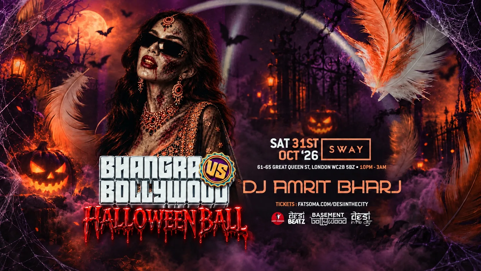 BHANGRA VS BOLLYWOOD : HALLOWEEN BALL! | 31.10.26 | Sway Bar at Sway Bar