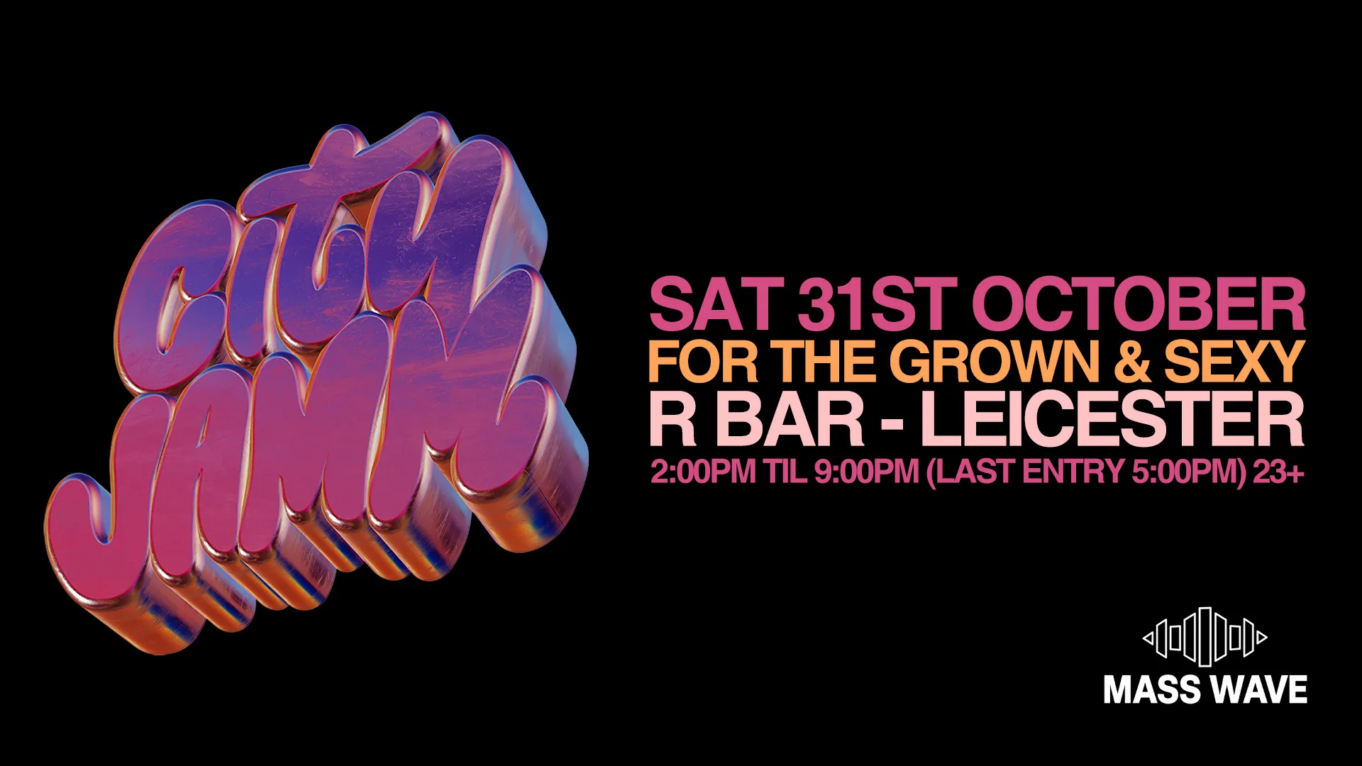CITY JAMM Leicester | DJ CASS (Addicted) LIVE | Halloween Day Party