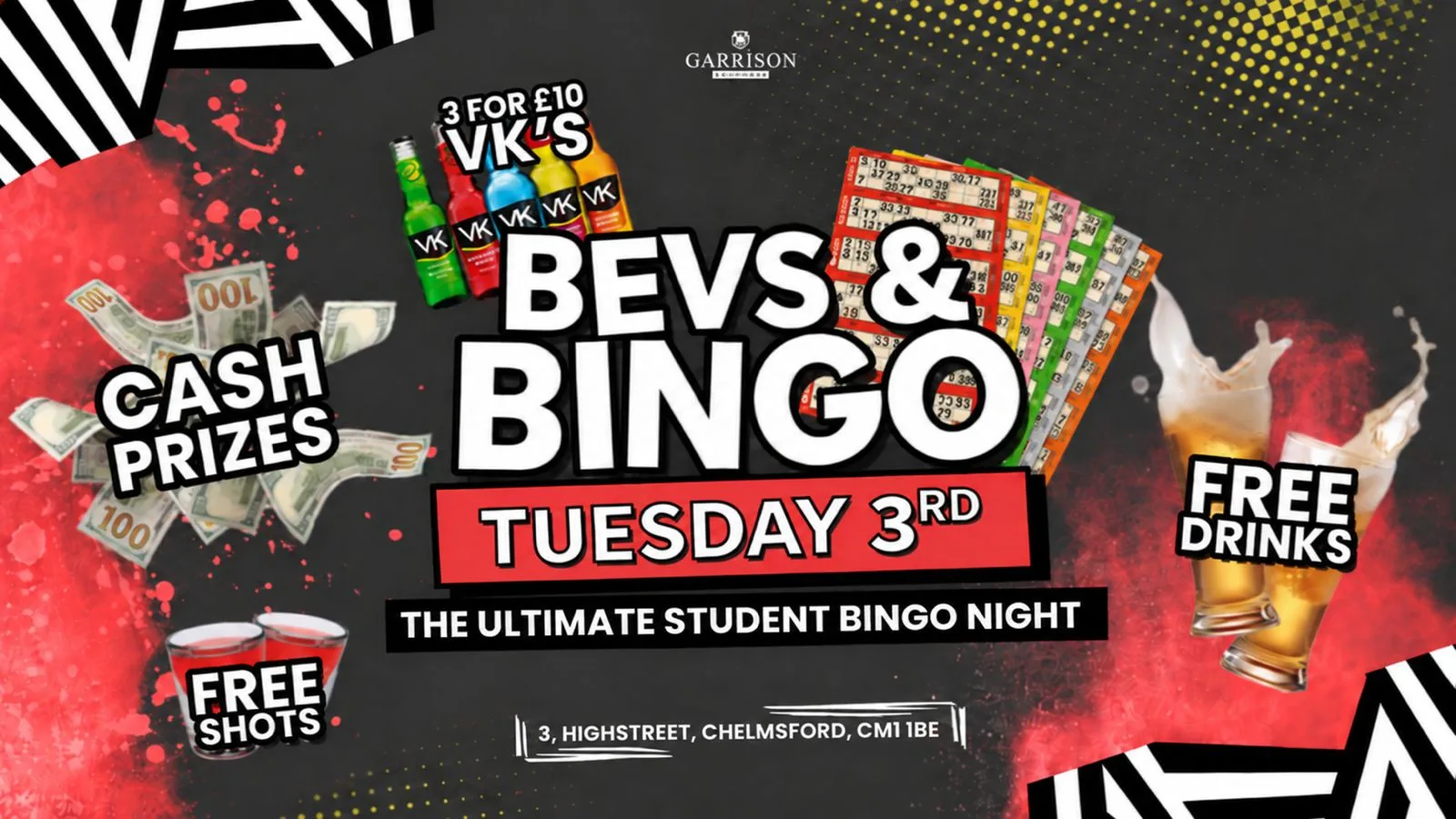 🎰 💰 The Ultimate Bevs & Bingo 💰🎰 at The Garrison Tavern