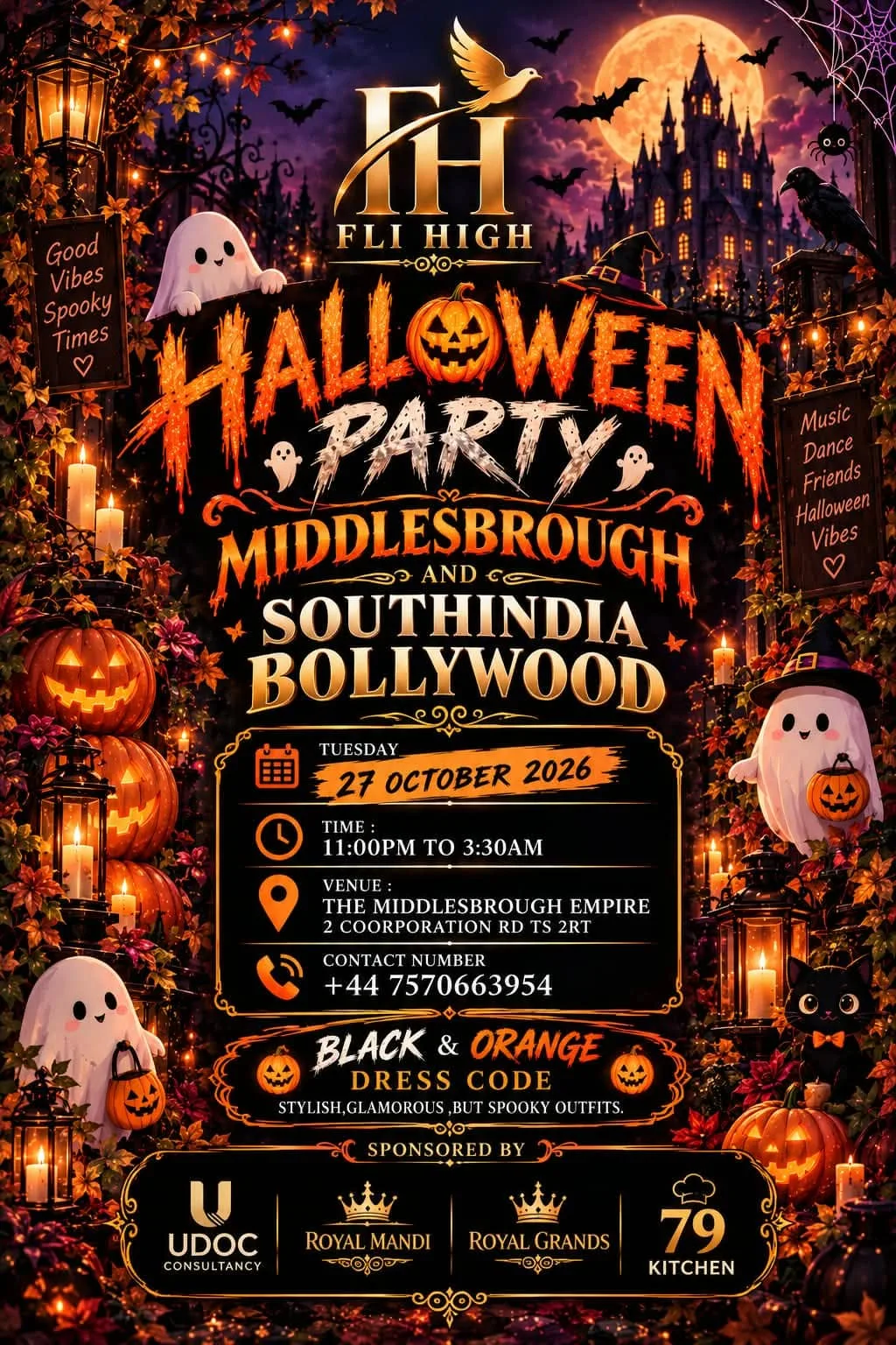 Fly High Halloween Party at The Middlesbrough Empire