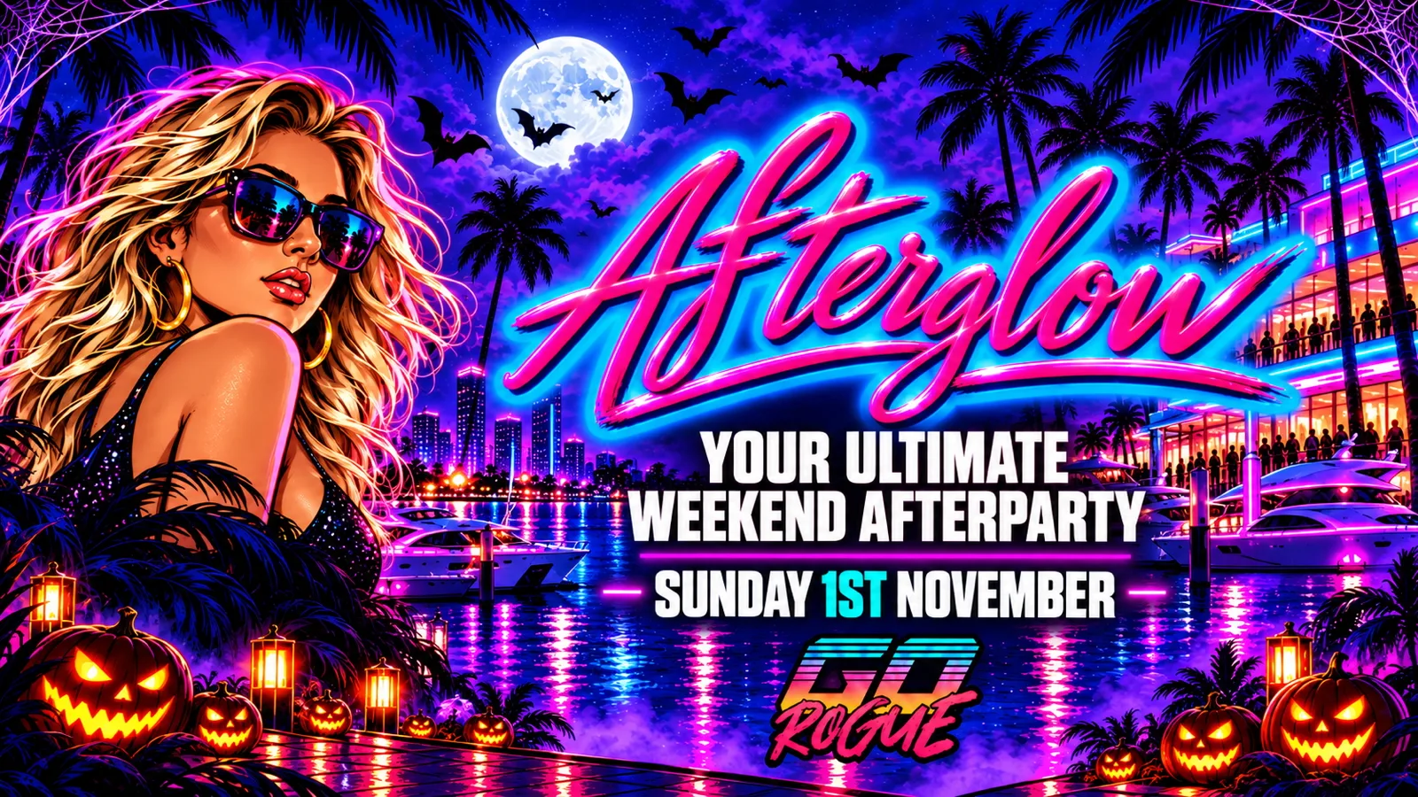 Afterglow @ Go Rogue∙Halloween Edition - Sunday 1st November at Go Rogue