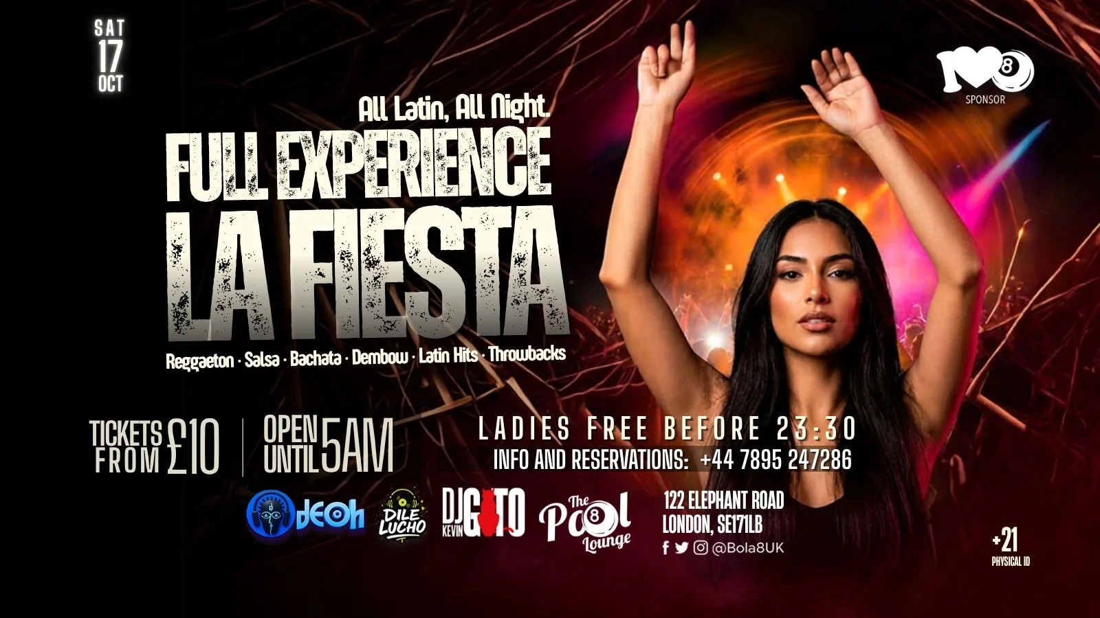 ⚡ FULL EXPERIENCE - LA FIESTA⚡ at Bola 8 - The Pool Lounge