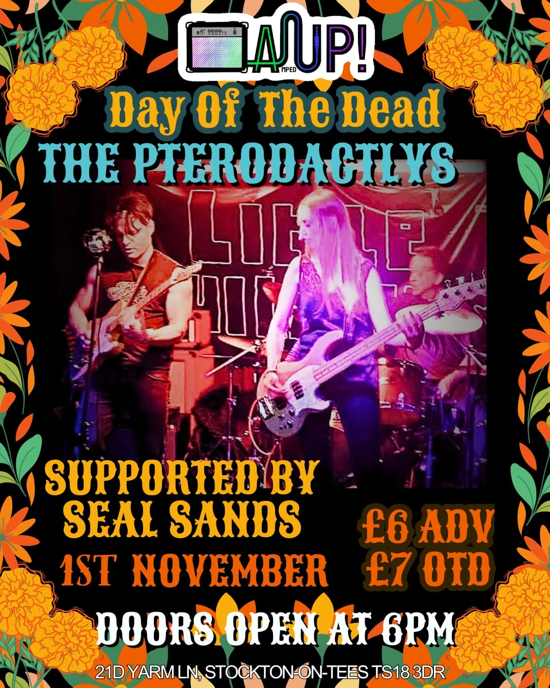 Day of the dead gig at Amped Up! Music Bar & Venue