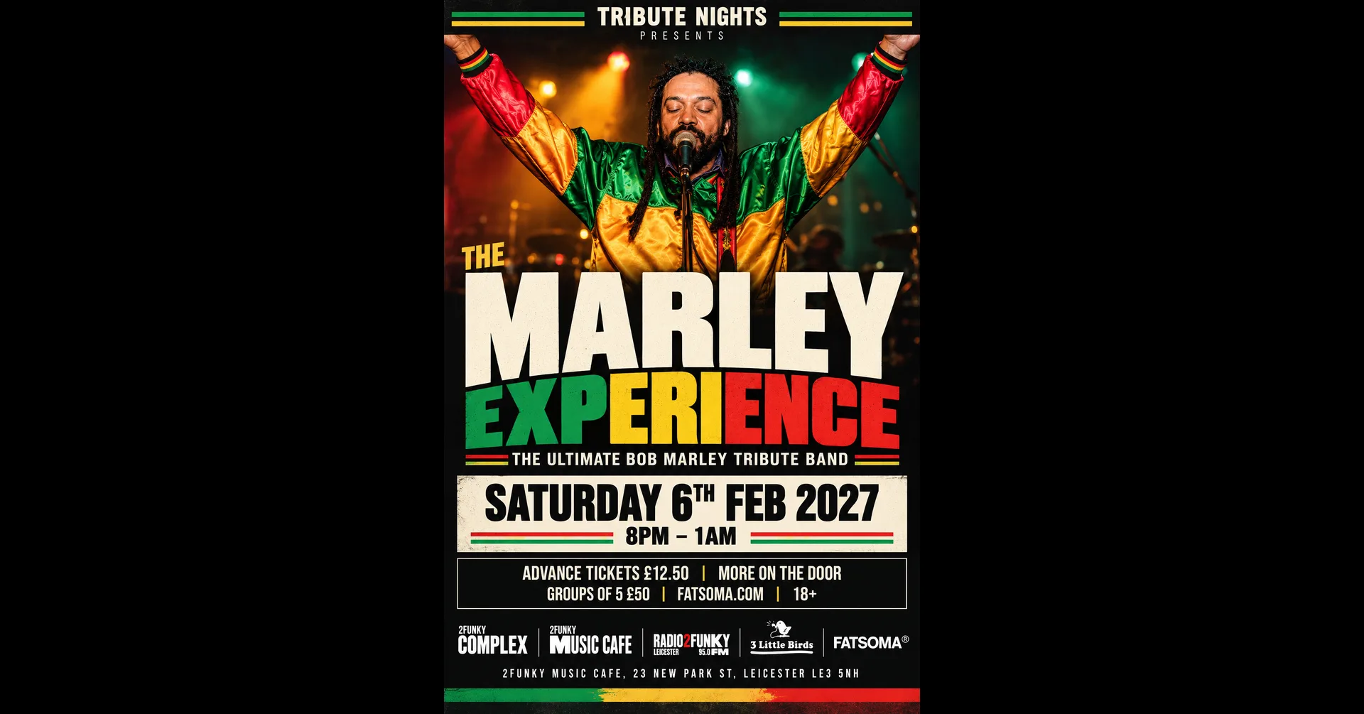 The Marley Experience - The Ultimate Bob Marley Tribute Band at 2Funky Music Cafe