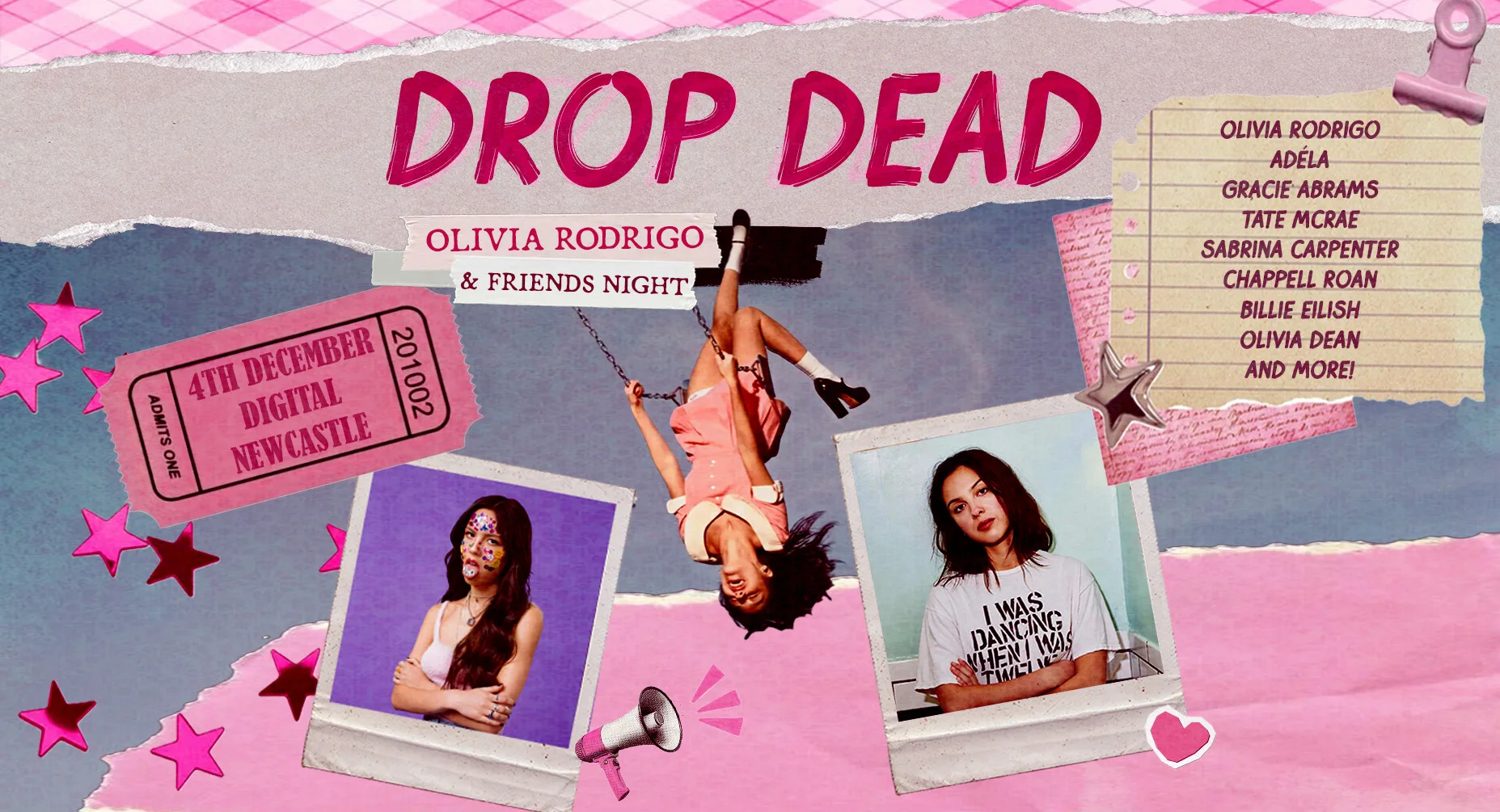 💖 DROP DEAD: OLIVIA RODRIGO & FRIENDS NIGHT 💖  (Newcastle)