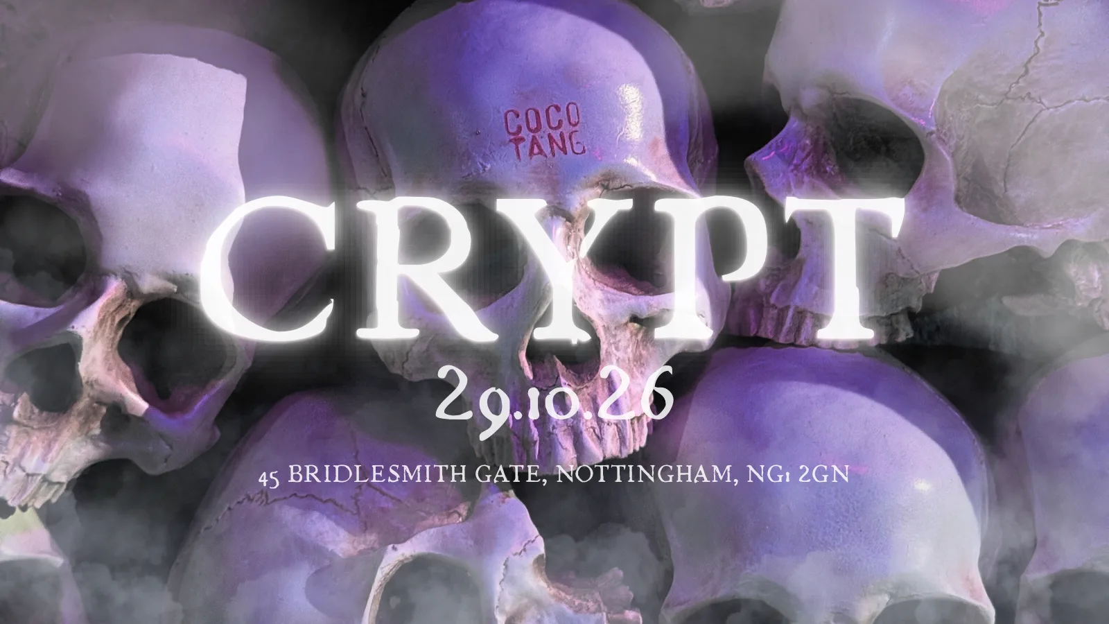 COCO TANG PRESENTS: THE CRYPT / 29.10 / HALLOWEEN WEEK