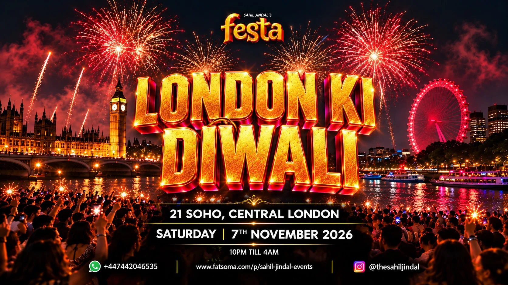 LONDON KI DIWALI  💃🪩 at 21Soho