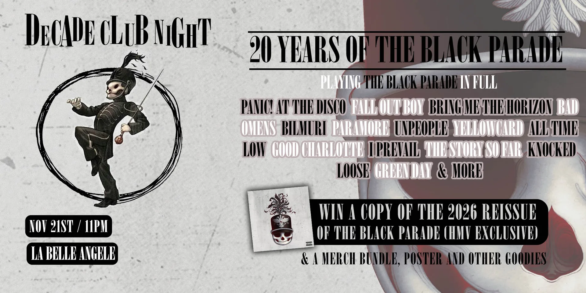 Decade Club Night - Black Parade Party