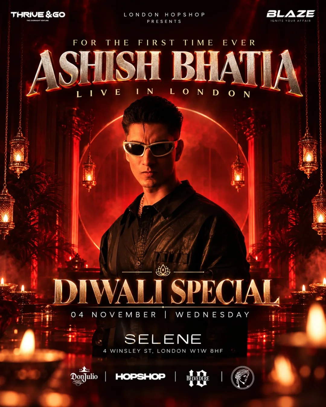 LONDON HOPSHOP PRESENTS : DIWALI SPECIAL FT ASHISH BHATIA 🪔🎇 AT SELENE CLUB LONDON