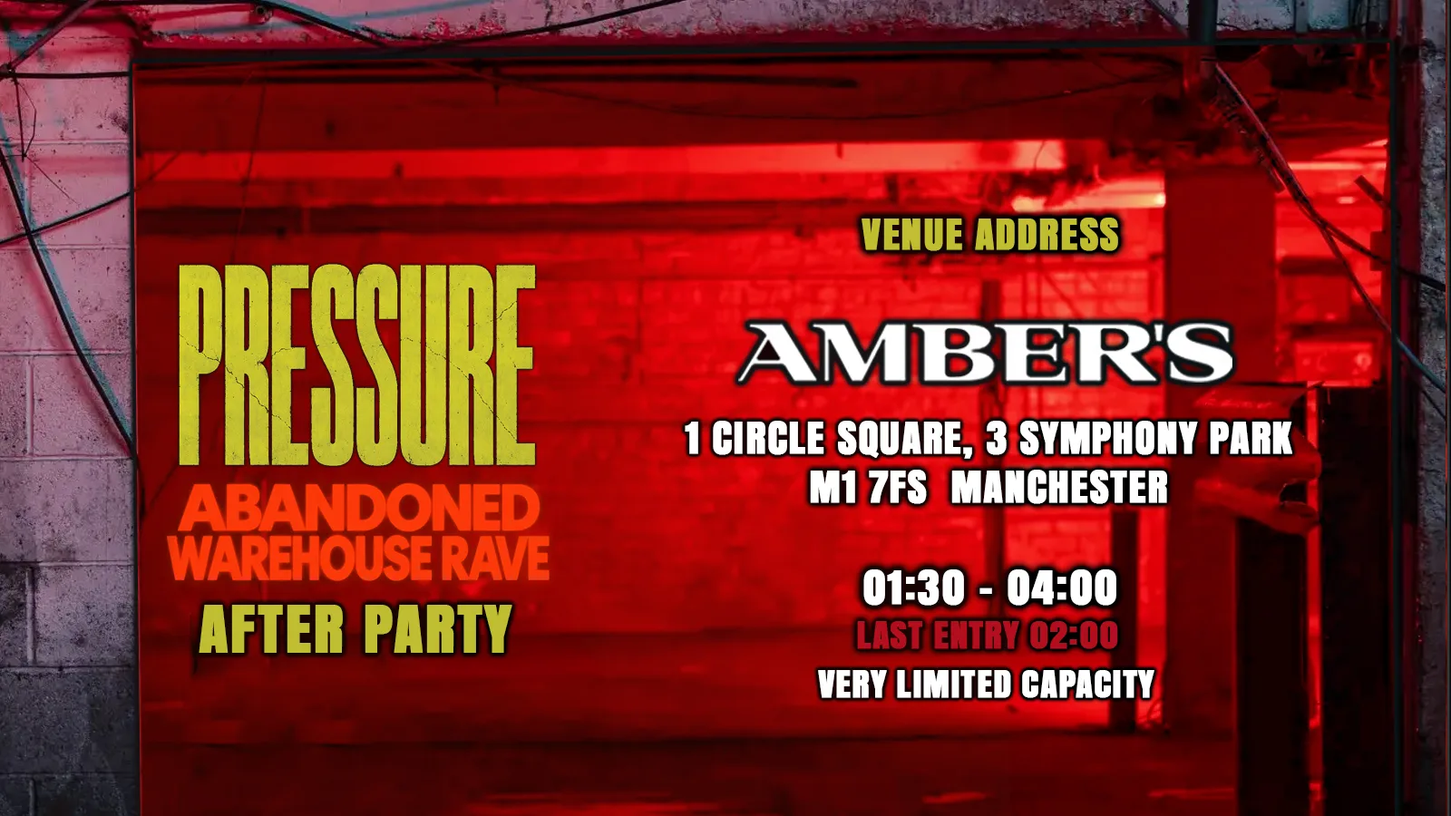 Pressure - Secret After Party  @ Ambers at Amber's