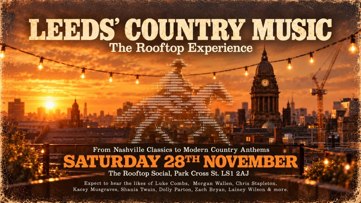 Leeds' Country Music - Unique Rooftop Experience ✨ at The Rooftop Social