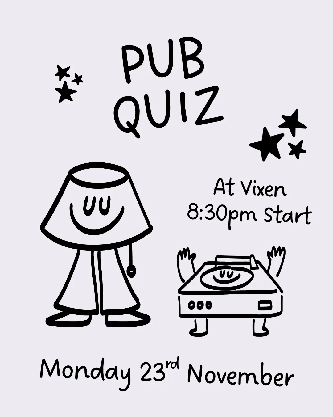 Pub Quiz @ Vixen