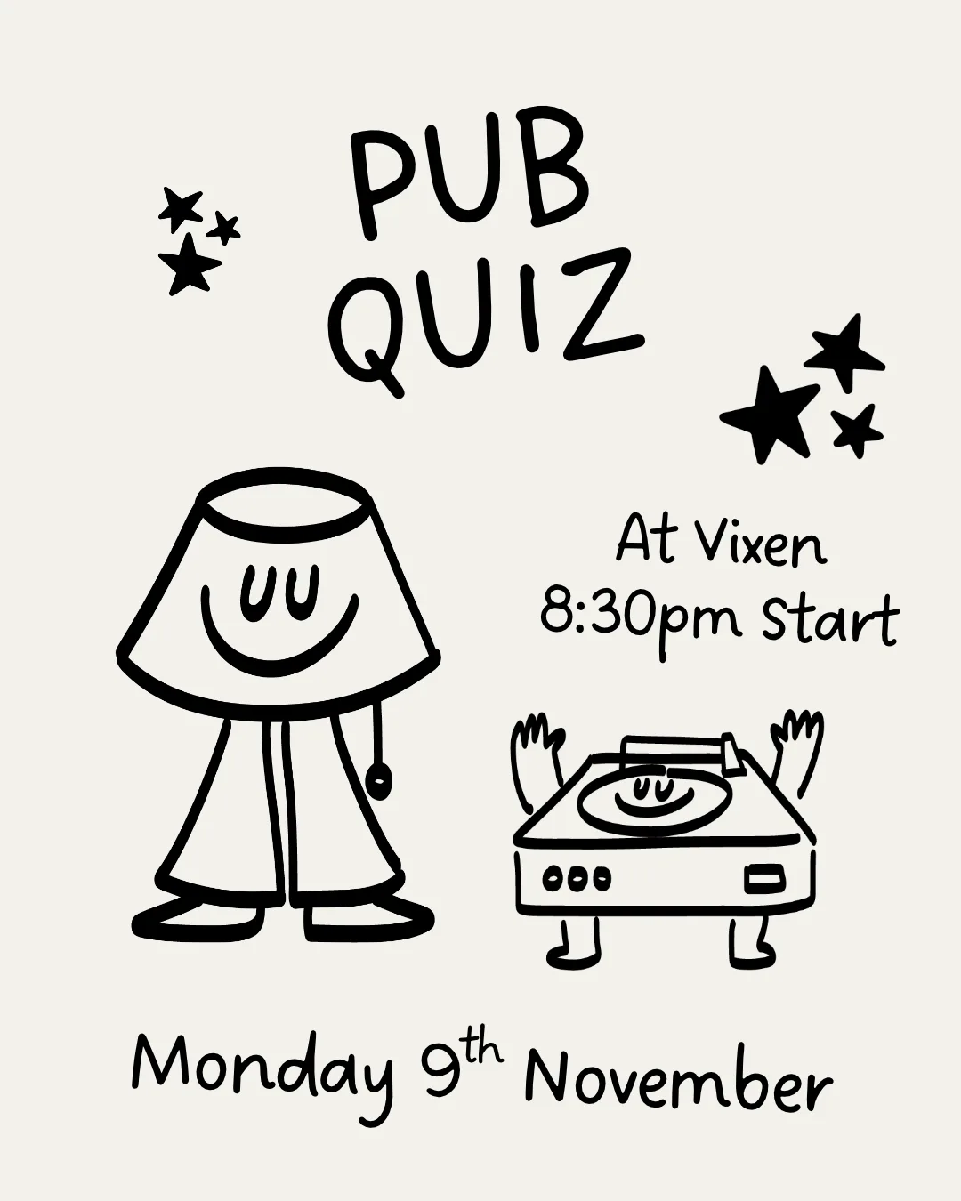 Pub Quiz @ Vixen at Vixen Bar