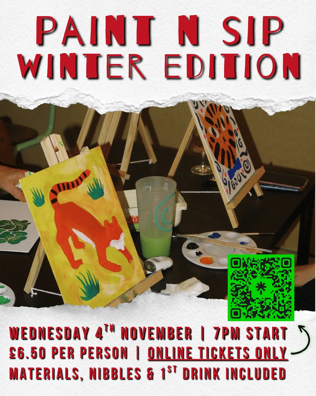 Paint n Sip - Winter Edition at Vixen Bar