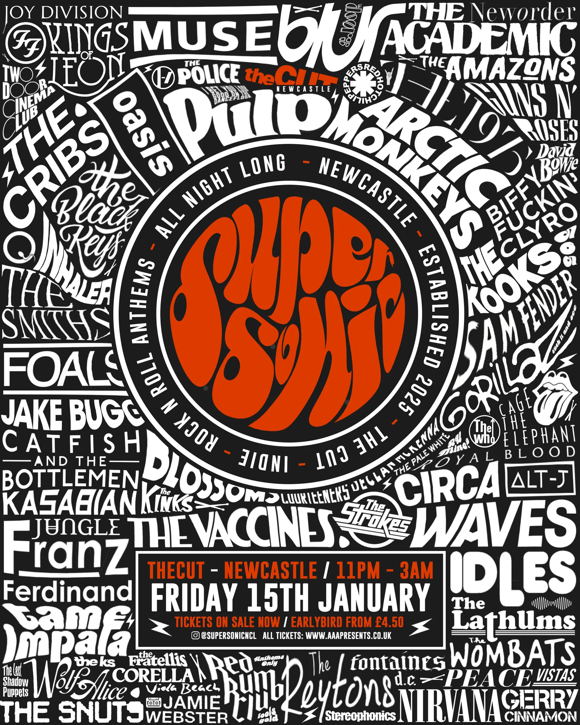 SUPΞRSONIC: 'RE-FRESHERS' @ theCUT // Friday 15th January 2027 at TheCUT Newcastle
