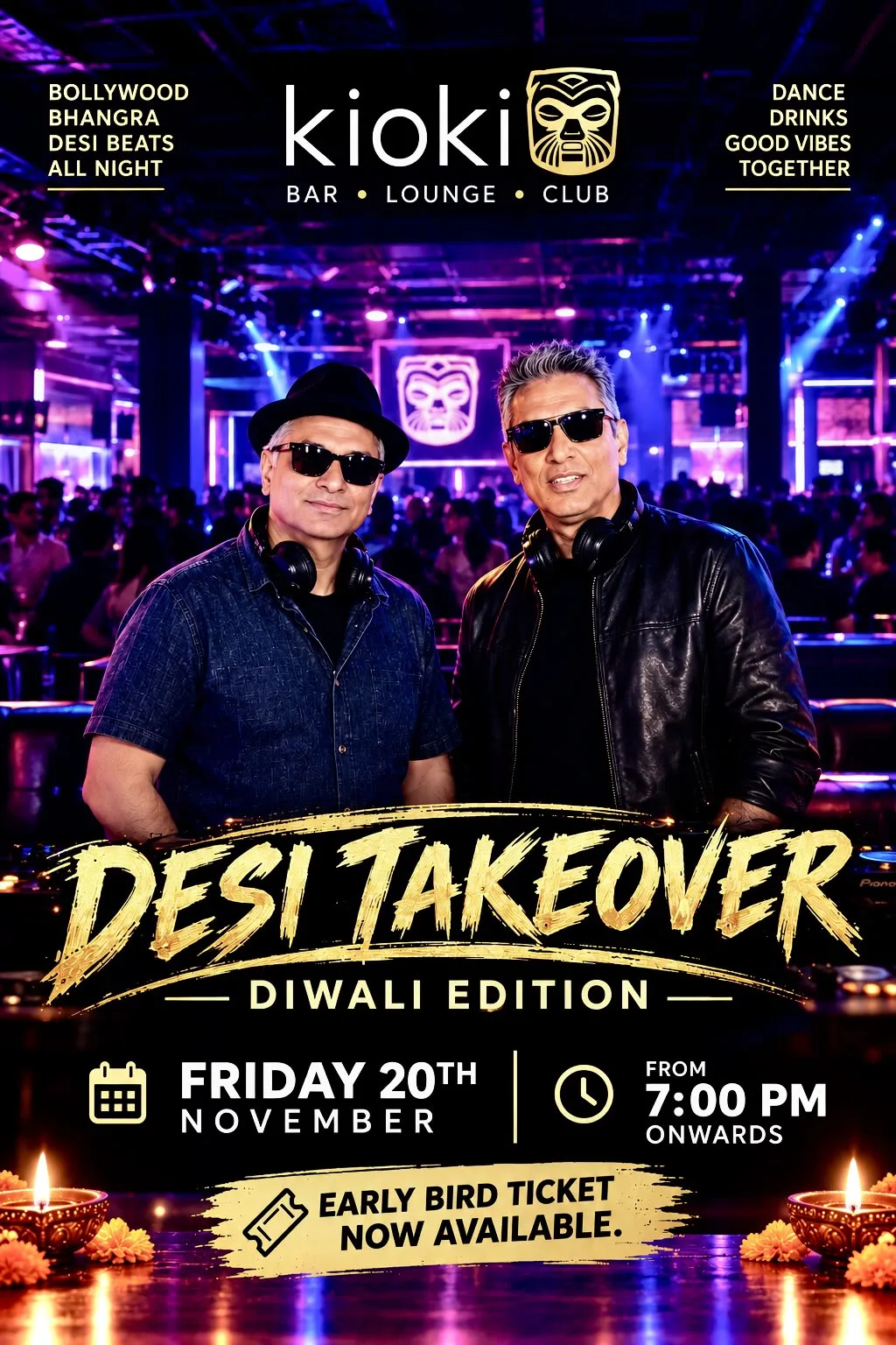 Desi Takeover - Bhangra & Bollywood Night - Diwali Edition at Kioki