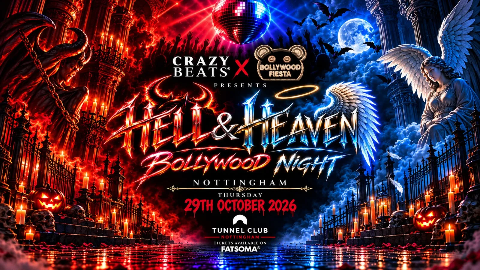 THE OFFICIAL HELL & HEAVEN BOLLYWOOD NIGHT | NOTTINGHAM CRAZY BEATS UK 🎃👻 at Tunnel Club