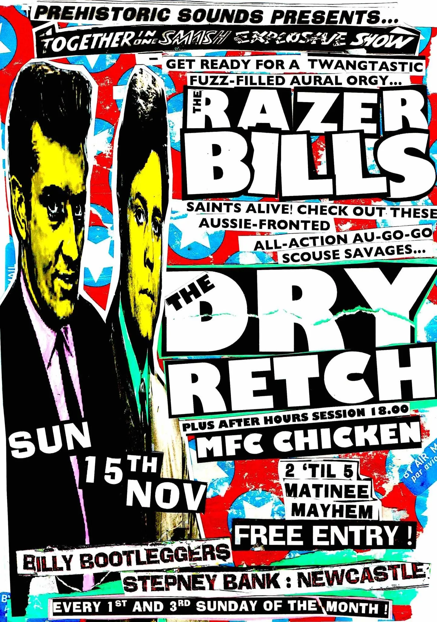 Prehistoric Sounds presents The Razerbills + The Dry Retch- Live @ Billy's