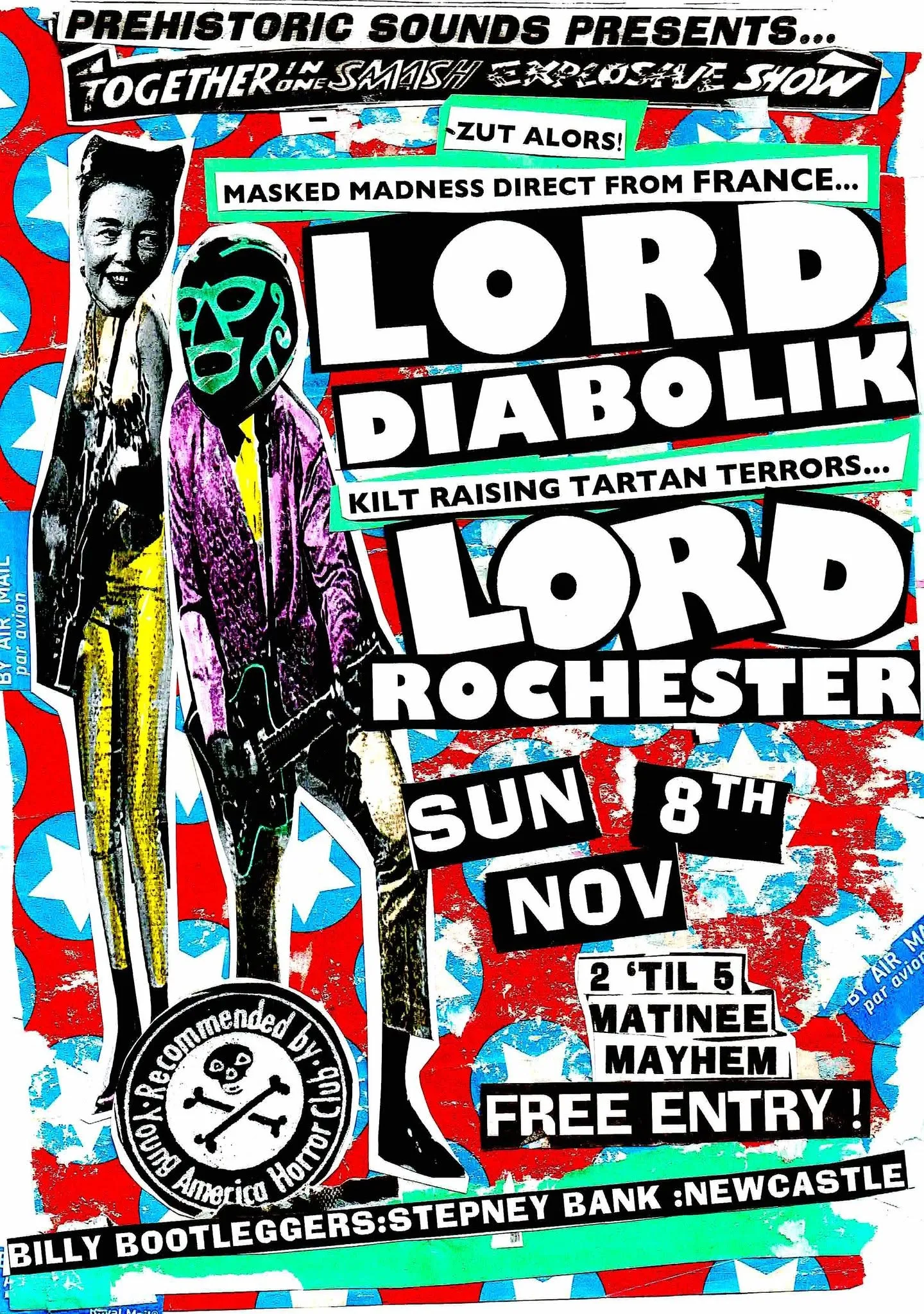 Prehistoric Sounds present - Lord Diabolik + Lord Rochester - Live @ Billy's