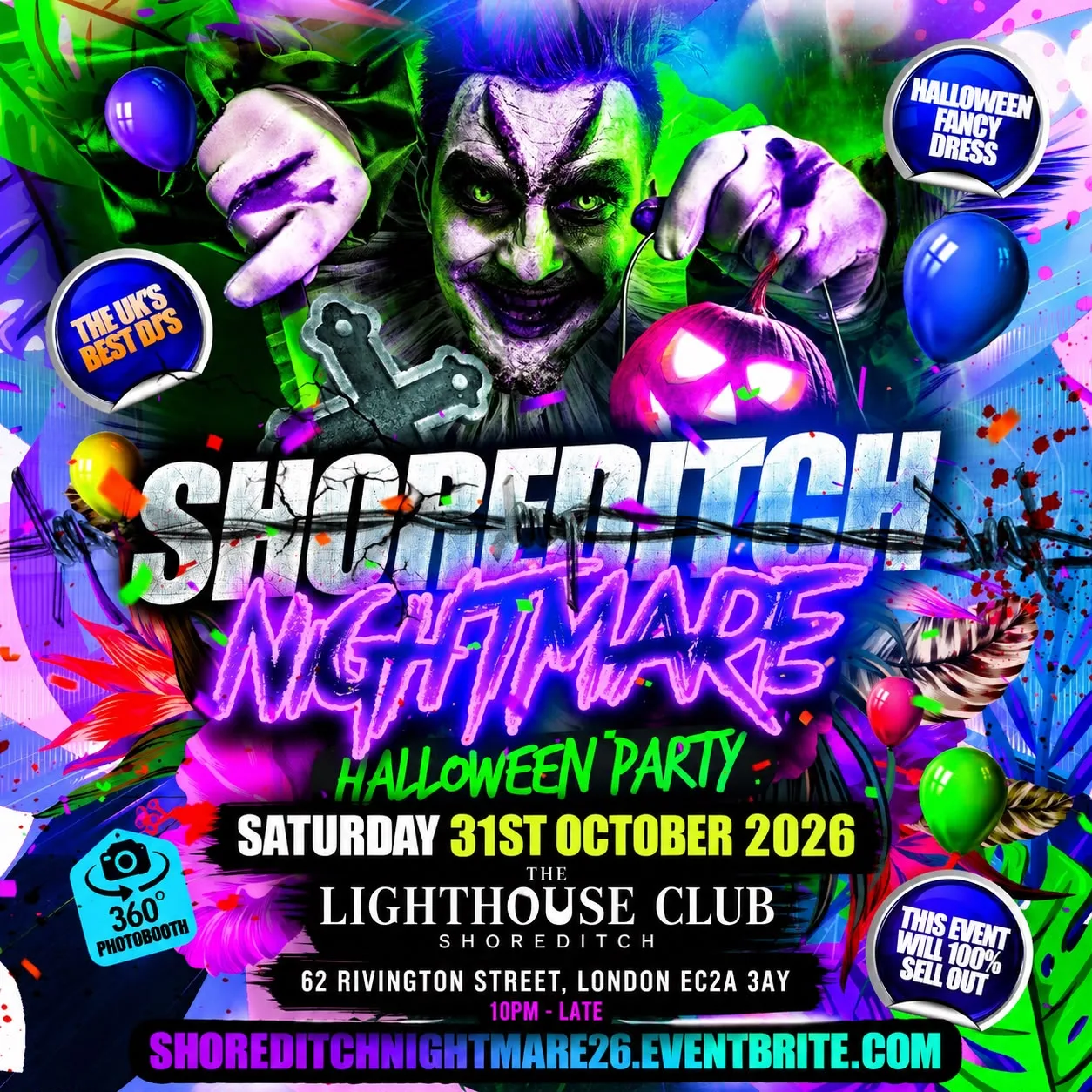 Shoreditch Nightmare - Halloween Party at The Lighthouse Bar and Club