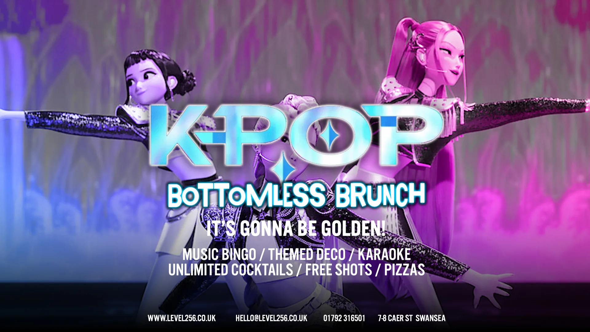 𝗞-𝗣𝗼𝗽 | 𝗕𝗼𝘁𝘁𝗼𝗺𝗹𝗲𝘀𝘀 𝗕𝗿𝘂𝗻𝗰𝗵 💜 at Level256 | Cocktail Bar