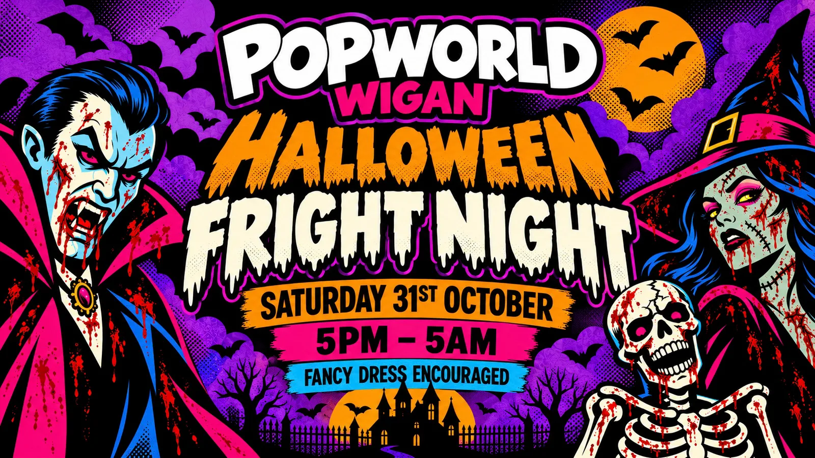 HALLOWEEN NIGHT - Go Wild Saturdays at Popworld - Wigan