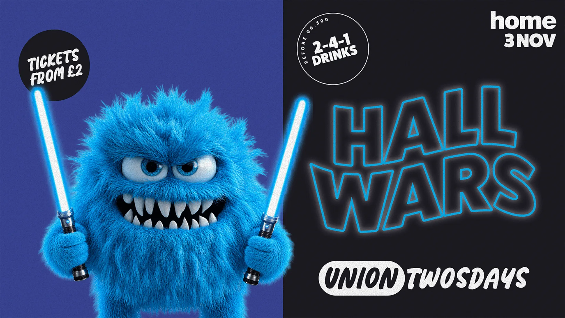 Union Twosdays Presents: HALL WARS 🏠🔥 at Home