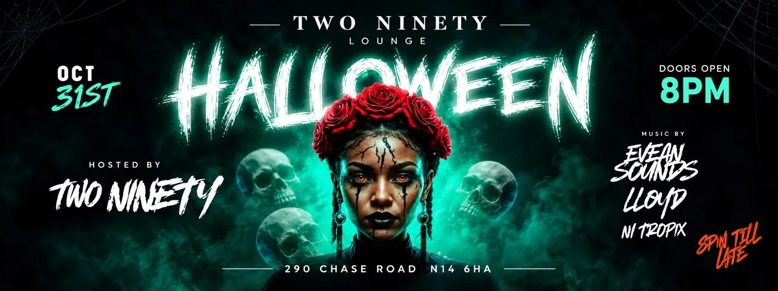 🎃 TWO NINETY HALLOWEEN PARTY — OCTOBER 31ST 👻