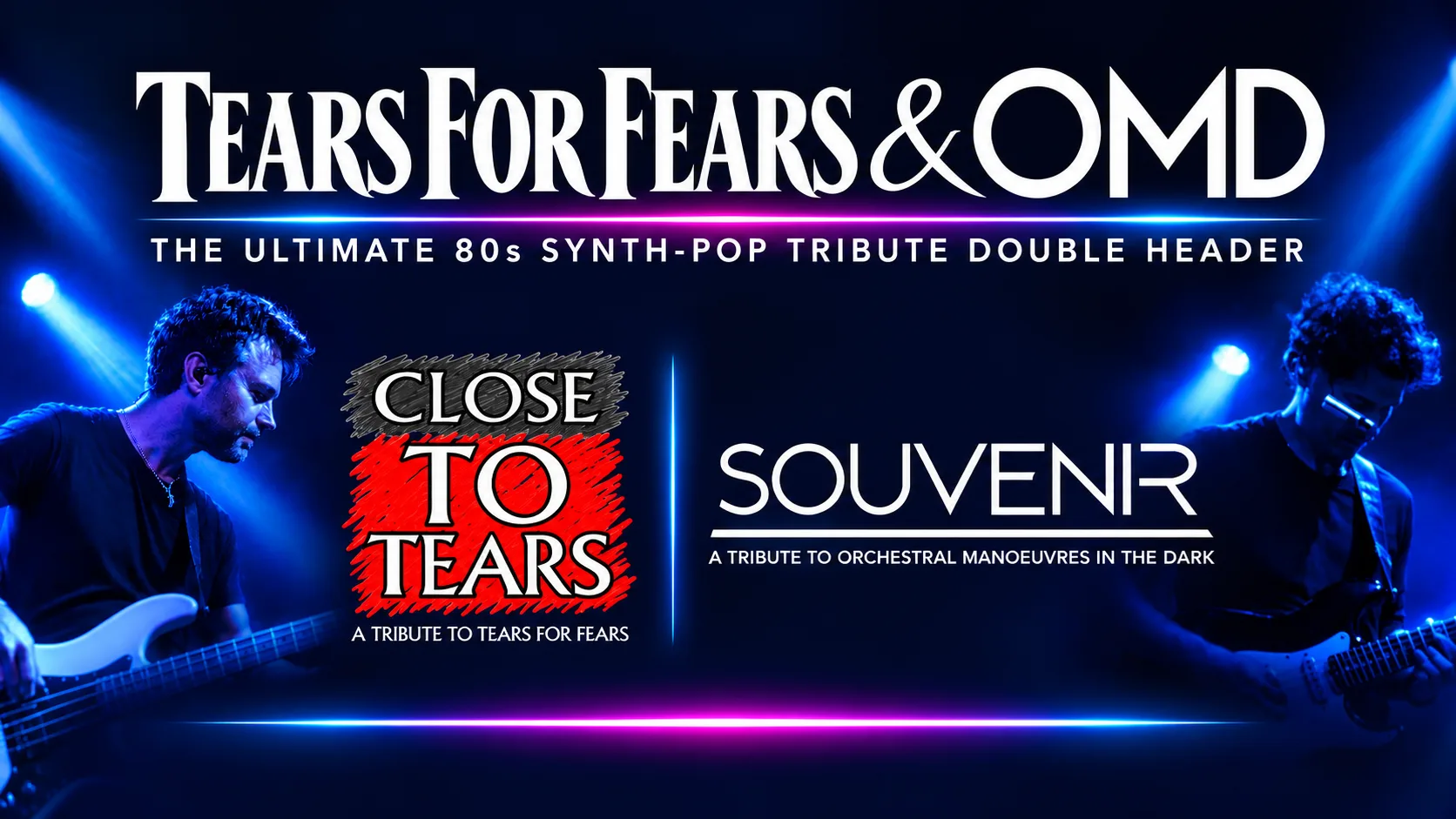 TEARS FOR FEARS & OMD - THE ULTIMATE 80s SYNTH-POP NIGHT at The Buttermarket