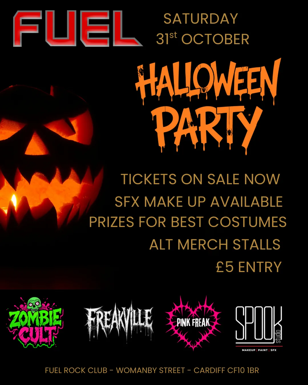 HALLOWEEN PARTY Q-JUMP & GUARANTEED ENTRY at Fuel Rock Club