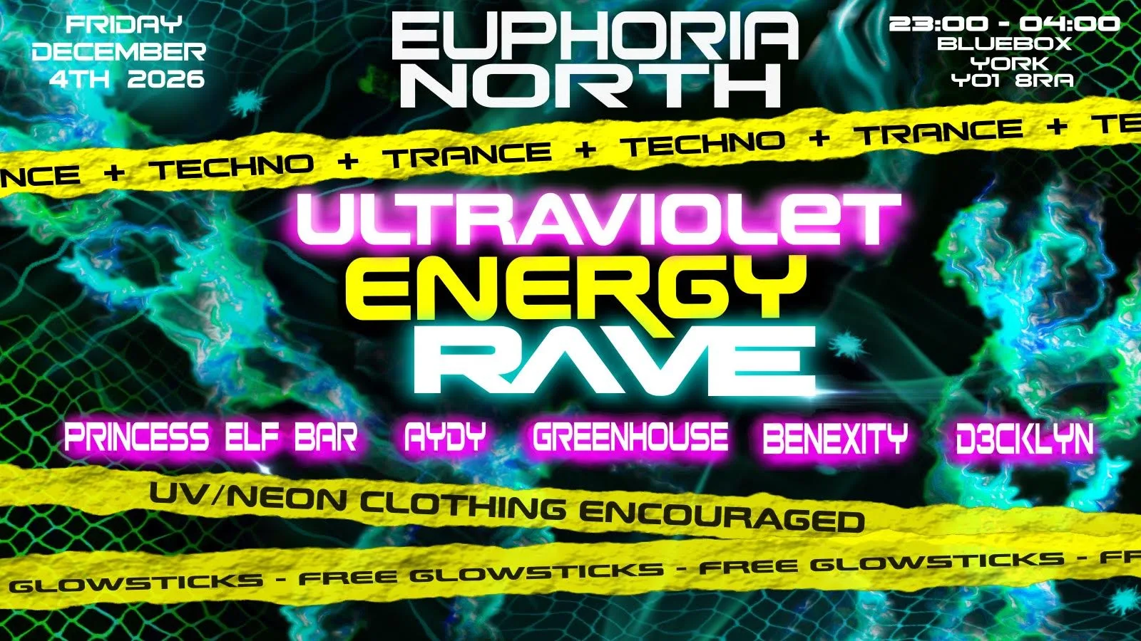 ULTRAVIOLET ENERGY RAVE at BlueBox