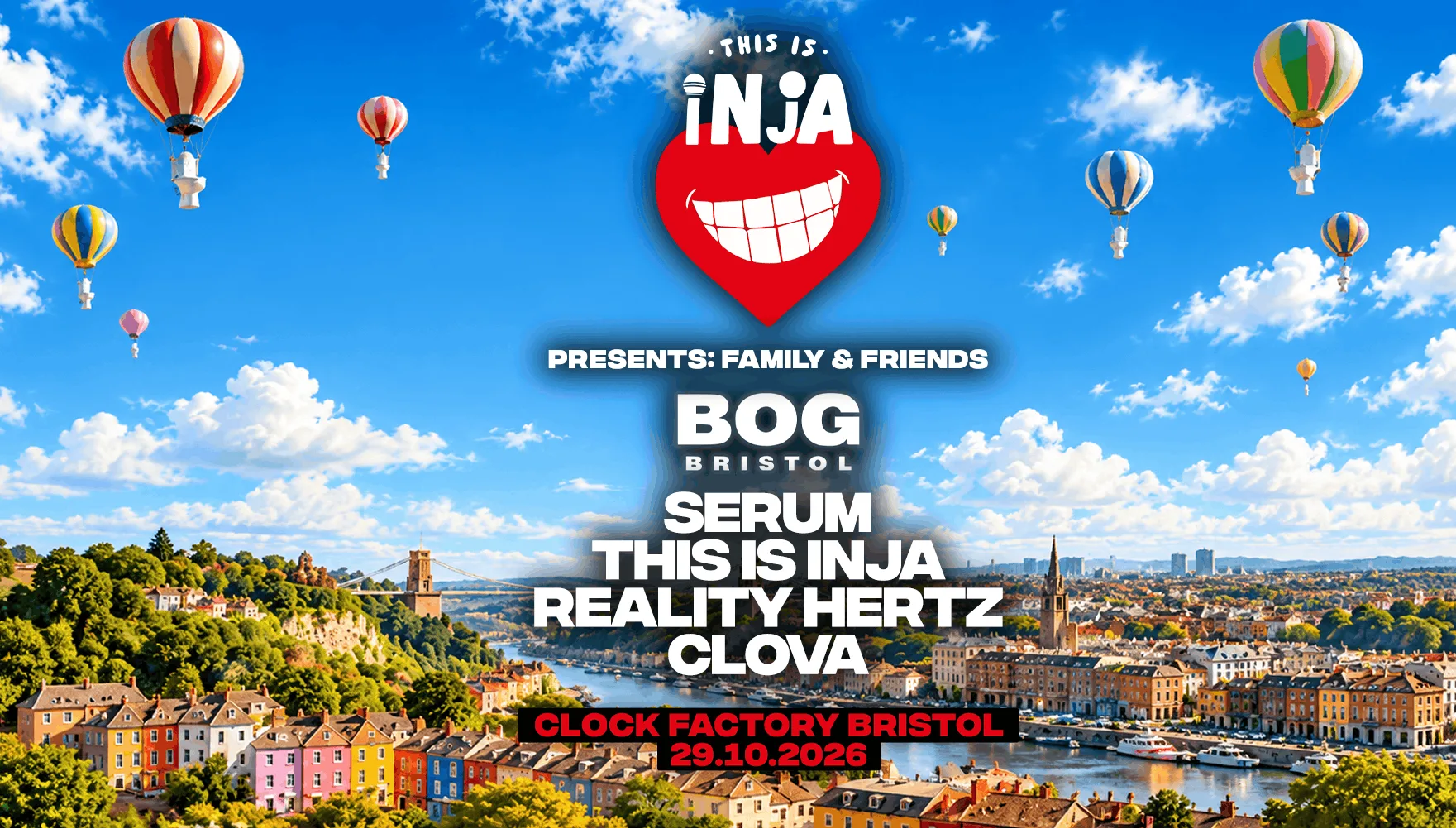 BOG x Inja Family & Friends at Clock Factory