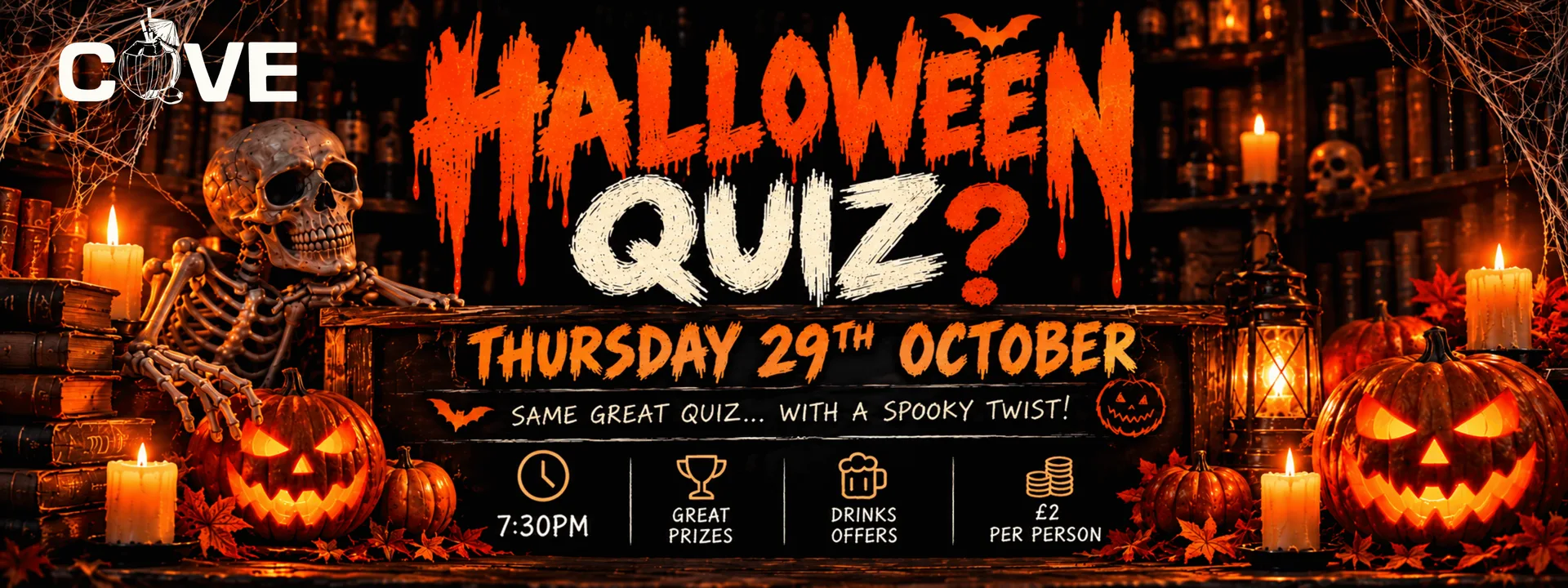 THE BIG HALLOWEEN QUIZ! 🎃👻 at Cove