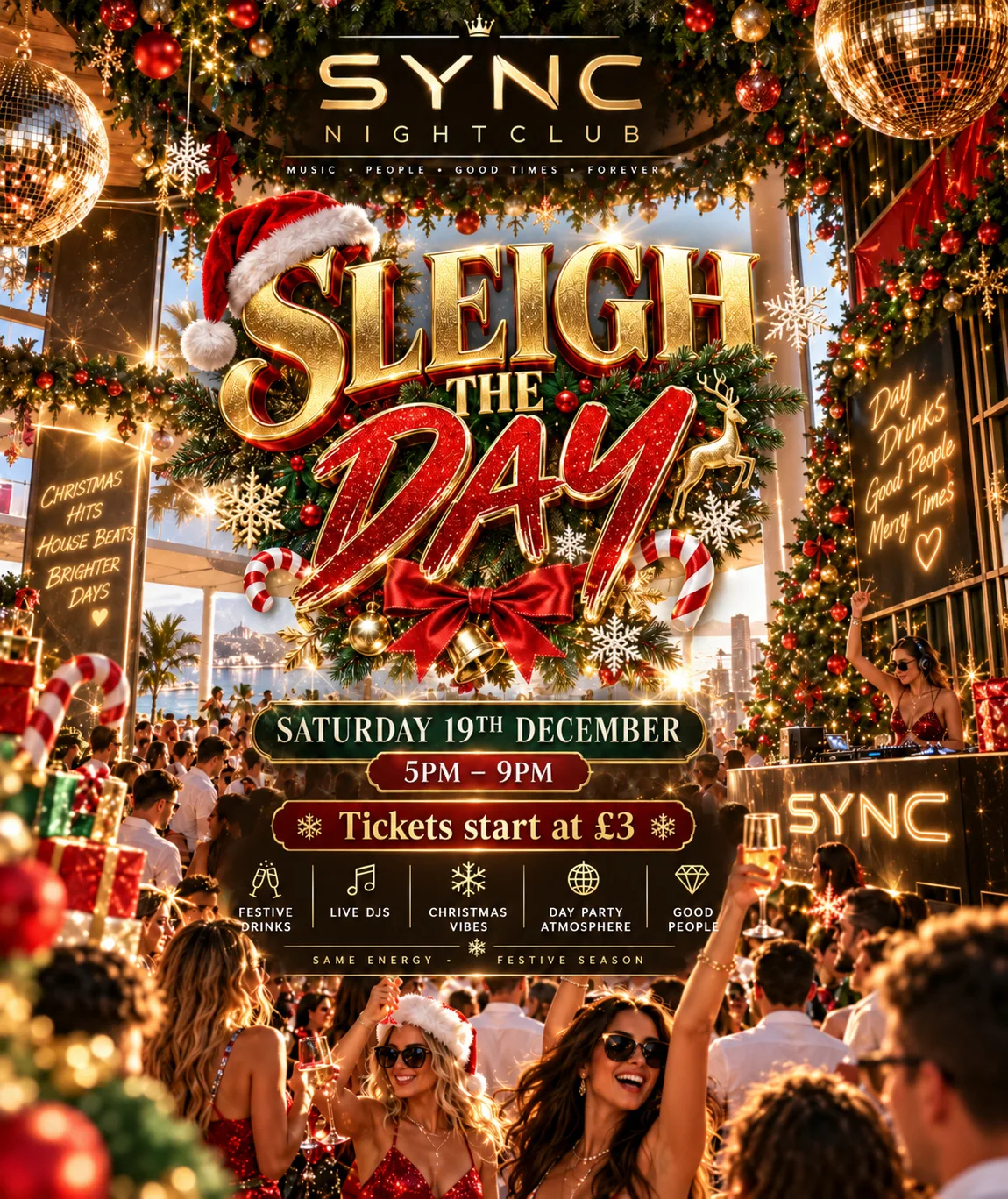SLEIGH THE DAY at Sync Nightclub