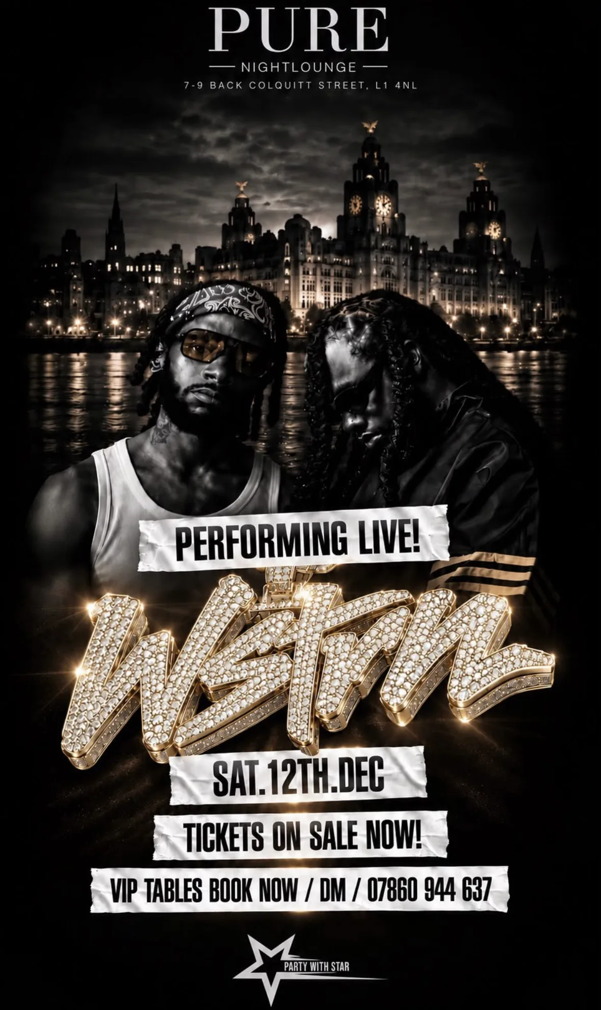 The Biggest Urban Group WSTRN Performing Live At There One Off Uk Club Tour in liverpool