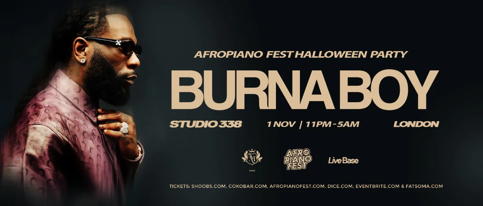 BURNA BOY AFROPIANOFEST HALLOWEEN PARTY