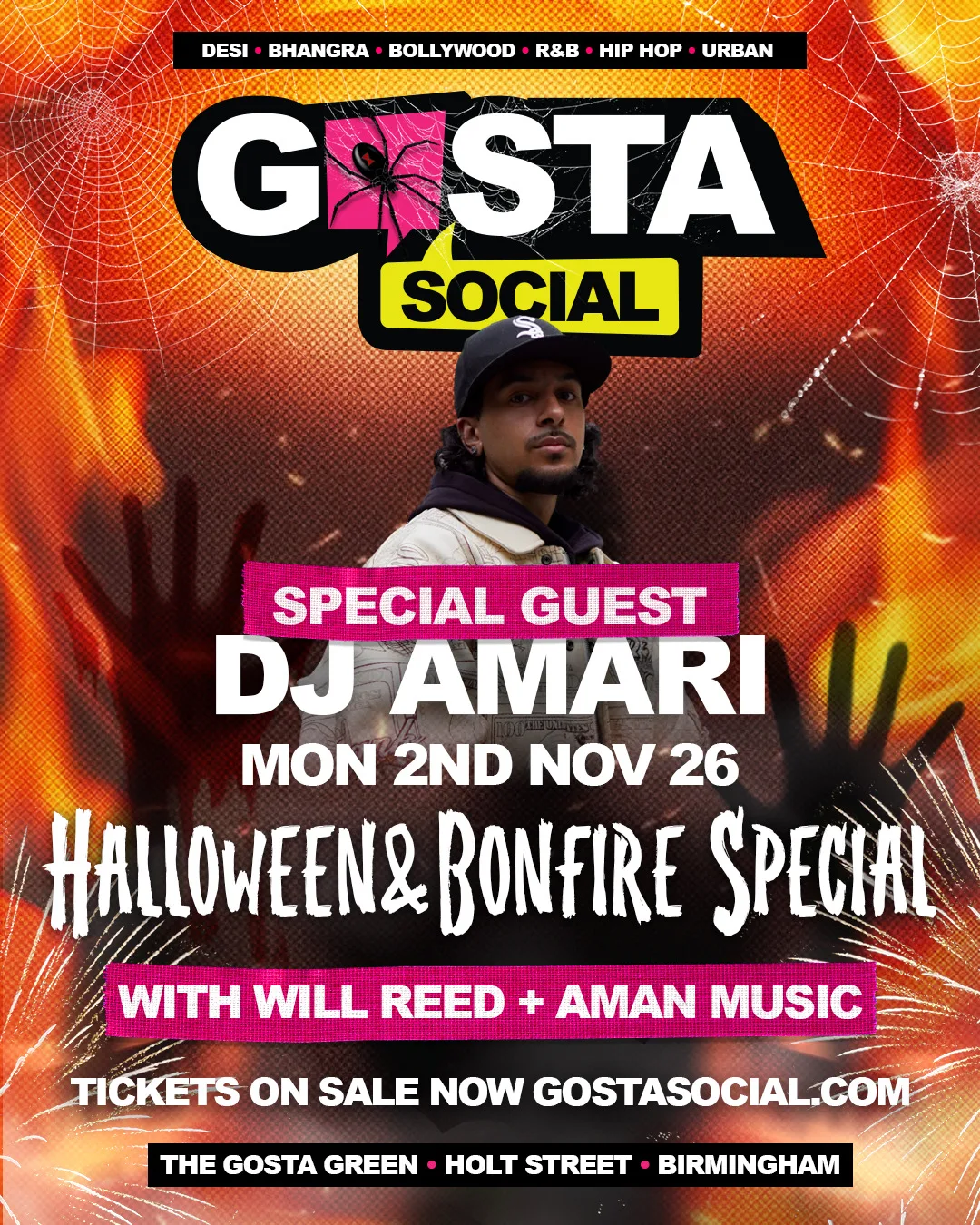 GOSTA SOCIAL HALLOWEEN SPECIAL 🎃👻🔥DJ AMARI-WILL REED-AMAN MUSIC