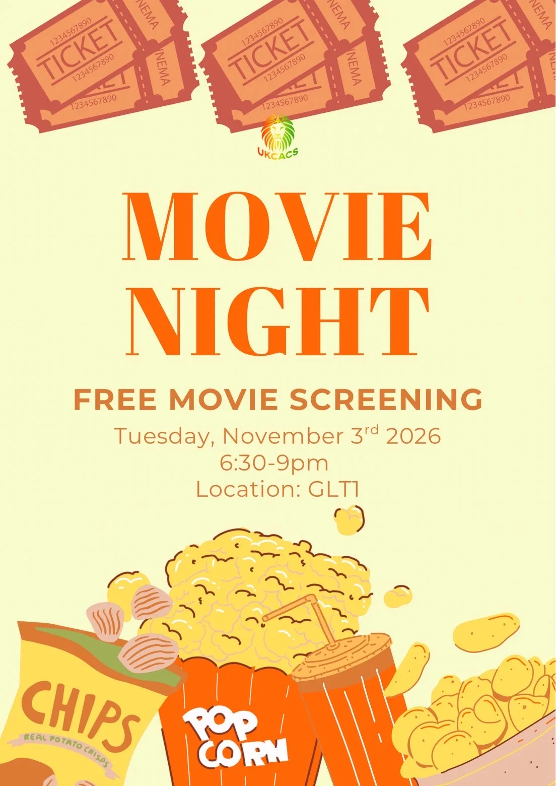 UKCACS Movie Night 🎥 at Grimond Building