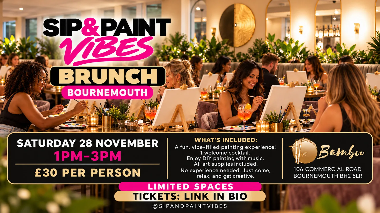 Sip and Paint Vibes Bournemouth 🎨🍹